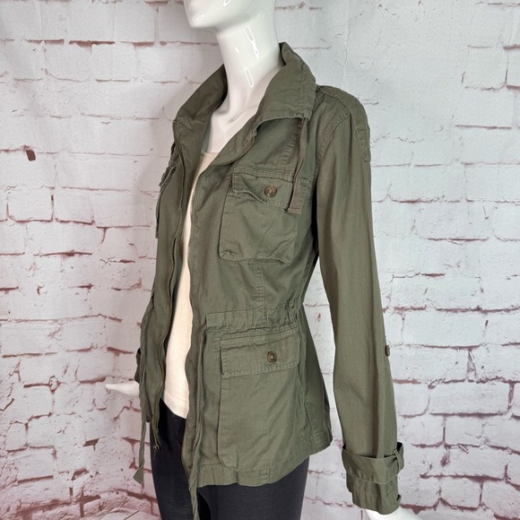 BAR III Army Green XS Utility Safari Cotton Field Jacket Size Extra Small - Picture 7 of 15